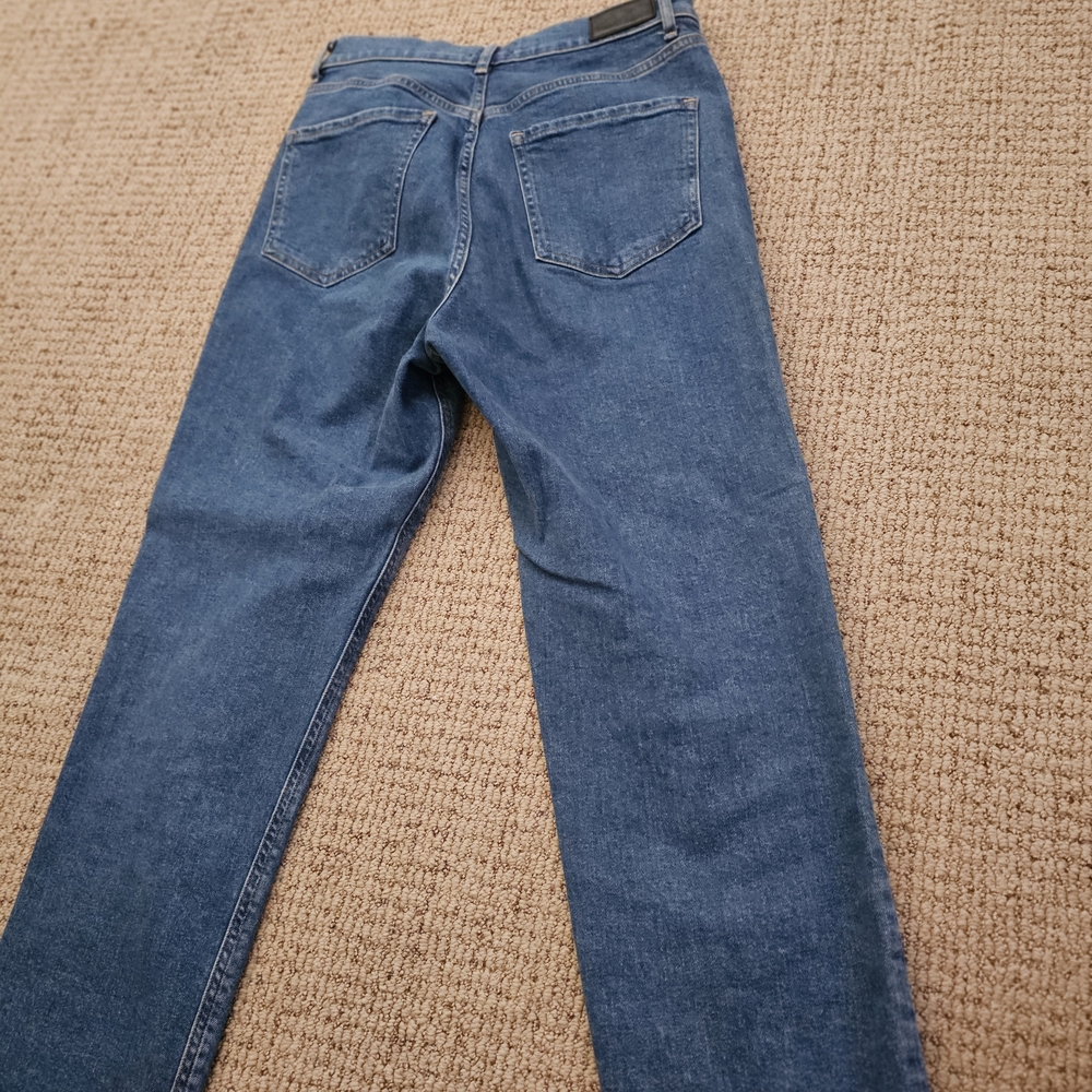 Express High Rise Blue Jeans - Picture 2 of 8